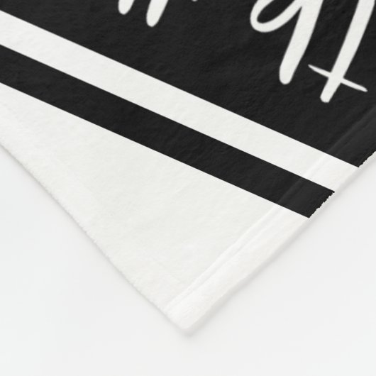 Schwarz-weiß I Liebe Basketballtextmuster Fleecedecke (Ecke)