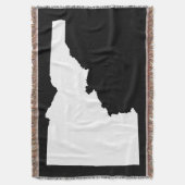 Schwarz-Weiß-Idaho-Form Decke (Vorderseite Vertikal)