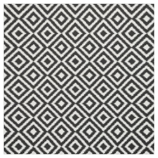 Schwarz-Weiß-Ikat-Plätze Mosaikkunstmuster Stoff (Muster)