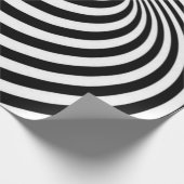 Schwarz-Weiß-Illusion Geschenkpapier (Ecke)