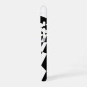 Schwarz-Weiß-Illusion, Monogramm oder Initiale iPhone 16 Hülle (Linke Seite)