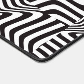 Schwarz-Weiß-Illusionsschreibmatte Schreibtischunterlage (Ecke)