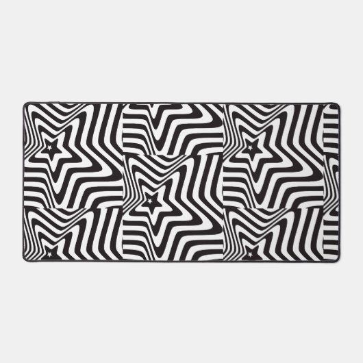 Schwarz-Weiß-Illusionsschreibmatte Schreibtischunterlage (Vorderseite)