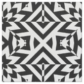 Schwarz-Weiß-Illusive Op Art Geometric Muster Stoff (Nahaufnahme)