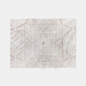 Schwarz-Weiß-Illustration Fleecedecke (Vorderseite (Horizontal))