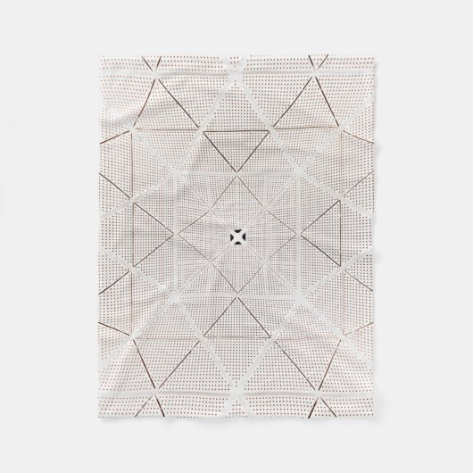 Schwarz-Weiß-Illustration Fleecedecke (Vorderseite)