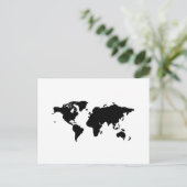 Schwarz-Weiß-Illustration Postkarte (Stehend Vorderseite)