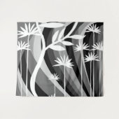 Schwarz-Weiß-Illustrationsband Wandteppich (Vorderseite (Horizontal))