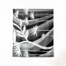 Schwarz-Weiß-Illustrationsband