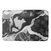 Schwarz-Weiß-Imitat aus Trendfarben Badematte (Vorderseite)
