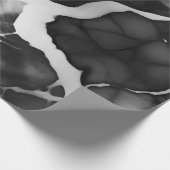 Schwarz-Weiß-Imitat aus Trendfarben Geschenkpapier (Ecke)