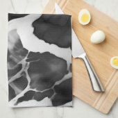 Schwarz-Weiß-Imitat aus Trendfarben Geschirrtuch (Viertel Falte)
