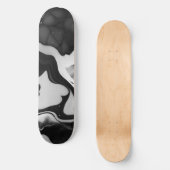 Schwarz-Weiß-Imitat aus Trendfarben Skateboard (Vorderseite)