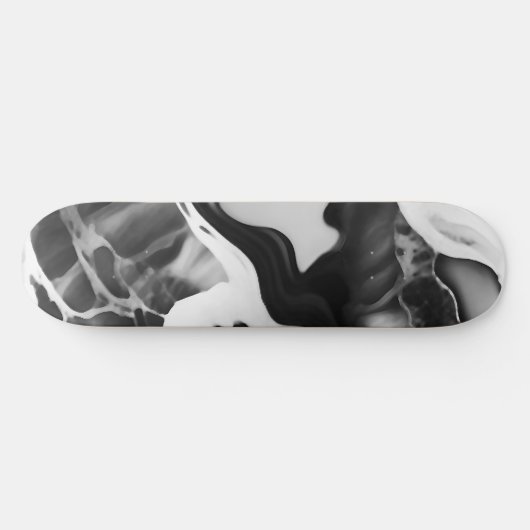 Schwarz-Weiß-Imitat aus Trendfarben Skateboard (Horizontal)
