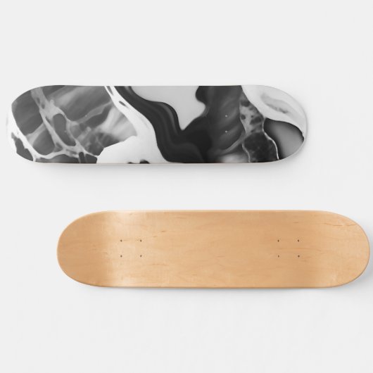 Schwarz-Weiß-Imitat aus Trendfarben Skateboard (Horizontal)