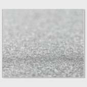 Schwarz-Weiß-Imitate Glitzer Glitzern Geschenkpapier (Flach)