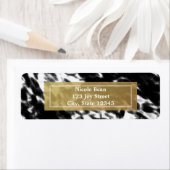 Schwarz-weiß & Imitate Gold Chic Moderne Adresslis (Insitu)