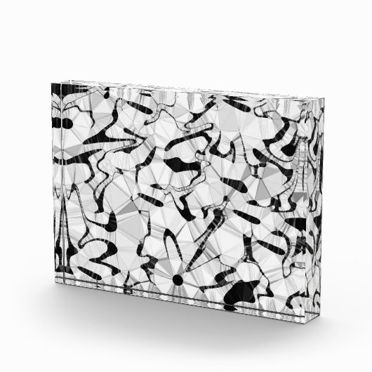 Schwarz-Weiß in Akrylblock in Motion Fotoblock (Rechts)