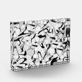 Schwarz-Weiß in Akrylblock in Motion Fotoblock