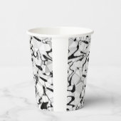 Schwarz-Weiß in Motion Paper Cups Pappbecher (Links)