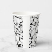Schwarz-Weiß in Motion Paper Cups Pappbecher (Rechts)