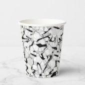 Schwarz-Weiß in Motion Paper Cups Pappbecher (Vorderseite)