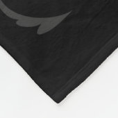 Schwarz-Weiß-Individuelle Name/Jahr Weihnachtsblan Fleecedecke (Ecke)