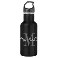 Schwarz-Weiß-individuelle Name-Monogramm