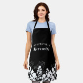 Schwarz-Weiß-Individuelle Name Weiße Schürze (Getragen)