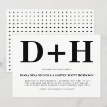 Schwarz-Weiß-Initialen fett gedruckte Typografie H