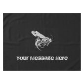 Schwarz-Weiß-Insekten im minimalistischen Stil Tischdecke (Vorderseite (Horizontal))