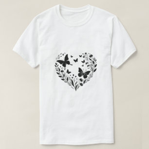 Schwarz-weiß Inspiriertes Geschenkdesign T-Shirt