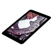 Schwarz-Weiß-Interrazial-Paar Umarmungen Kunstwerk Magnet (Linke Seite)