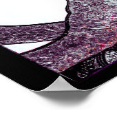 Schwarz-Weiß-Interrazial-Paar Umarmungen Kunstwerk Poster (Ecke)