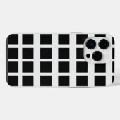 Schwarz-weiß iPhone Hülle (Rückseite (Horizontal))