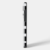 Schwarz-weiß iPhone Hülle (Linke Seite)