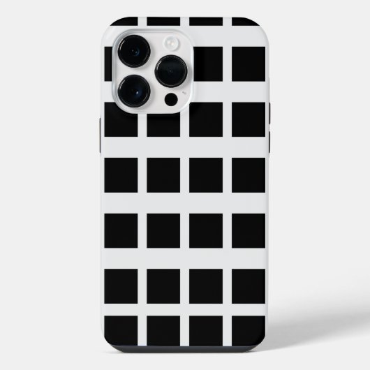 Schwarz-weiß iPhone Hülle (Rückseite)