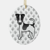 Schwarz-Weiß-Jack für glattes Coat Russell Terrier Keramik Ornament (Rechts)