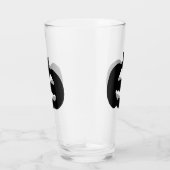 Schwarz-Weiß-Jack-Olantern Glas (Rechts)