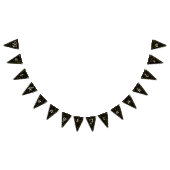 Schwarz-Weiß-Jagd-Goldpunkte Wimpelkette (Alle)