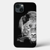 Schwarz-Weiß-Jaguar-Auge Case-Mate iPhone Hülle (Rückseite)
