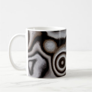 Schwarz-Weiß-Jasper-Stein Kaffeetasse