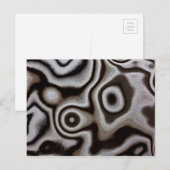 Schwarz-Weiß-Jasperstein Postkarte (Vorne/Hinten)