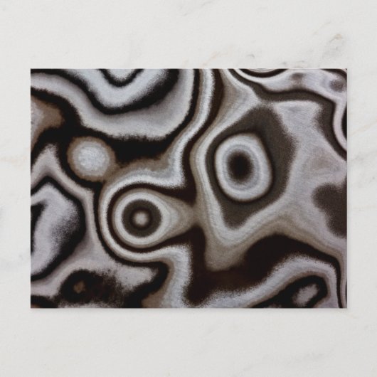 Schwarz-Weiß-Jasperstein Postkarte (Vorderseite)