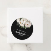 Schwarz-Weiß-Junggeselinnen-Abschied Geschenkanhänger (Beispiel)