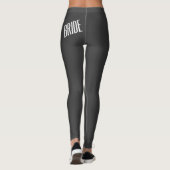 Schwarz-Weiß-Junggeselinnen-Abschied Leggings (Rückseite)