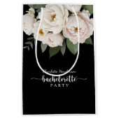 Schwarz-Weiß-Junggeselinnen-Abschied Mittlere Geschenktüte (Vorderseite)