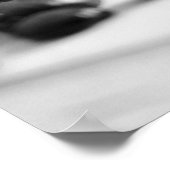 Schwarz-Weiß-Kaffeebohnen, 16x20 gecattert Poster (Ecke)