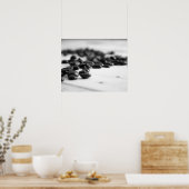 Schwarz-Weiß-Kaffeebohnen, 16x20 gecattert Poster (Küche)