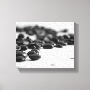 Schwarz-Weiß-Kaffeebohnen, 8x10 gepökelt Leinwanddruck